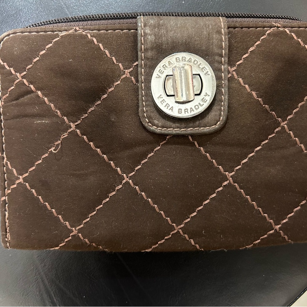 Gently Used Brown Vera Bradley Wallet